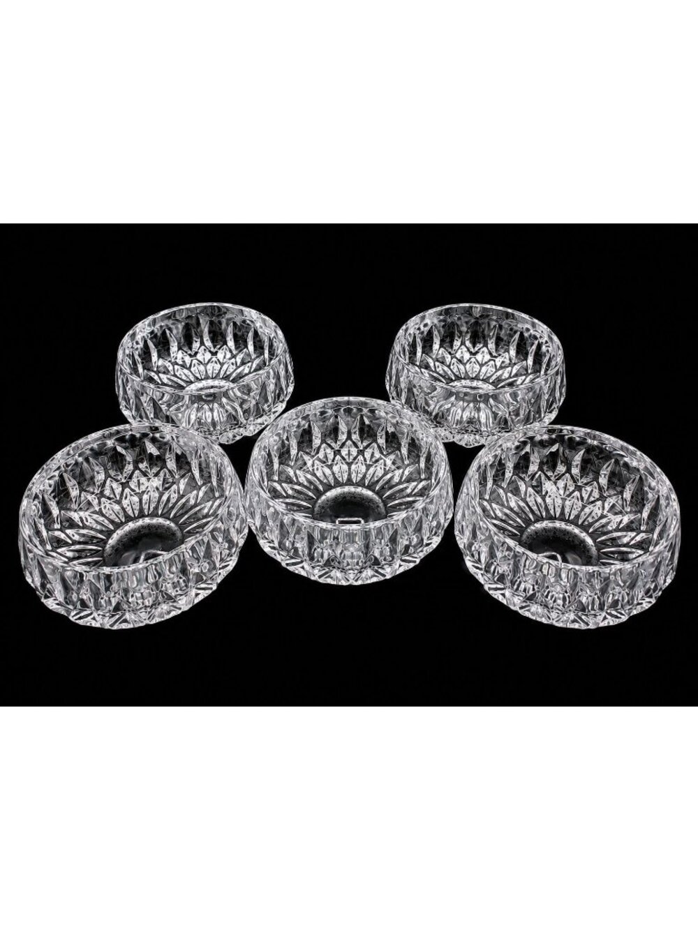 5 Vintage Gorham Althea 4.25" Lead Crystal Dessert, Nut, Candy Bowls